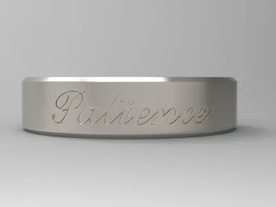 Patience Ring Platinum 3D print model