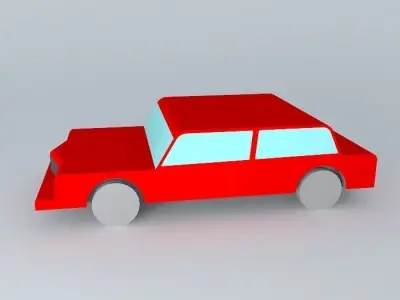 Old Car Free 3D model