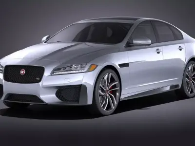 Jaguar XFS 2016 VRAY 3D model