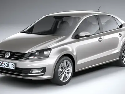 Volkswagen Polo Sedan 2017 3D model