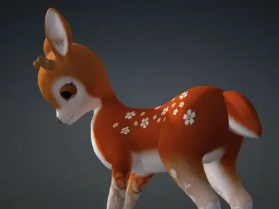 Baby Deer-A1 3D model