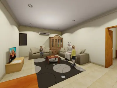 Villa-model and Animation location BH 3D model