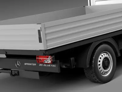Mercedes-Benz Sprinter Pickup Long 2014 3D model