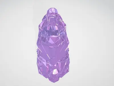 Godzilla bust WIREFRAME VORONOI WIREMESH MESH 3D print model