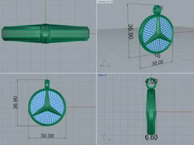 Pendant 3D print model