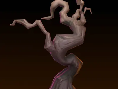 Old Tree 3D Game Asset 3D model