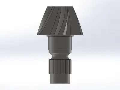 HELICAL BEVEL GEAR 3D model