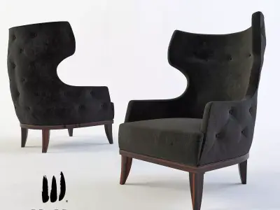 Matis armchair Brabbu armchair 3D model