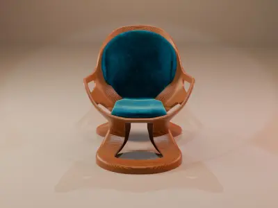 Woodys High Quality Chairs Colletion PBR 010 3D model