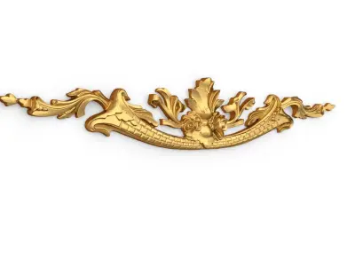 Classic carved  decor ornament 349 3D model