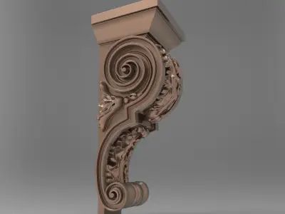Corbel 3D model