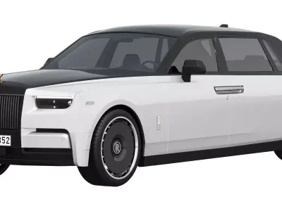 Phantom luxury sedan 3D model