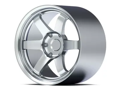 Volk Rays TE37 Progressive 3D Print 1-24 Scale 3D print model