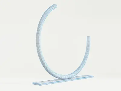 Graceful Arc Vase 3D model