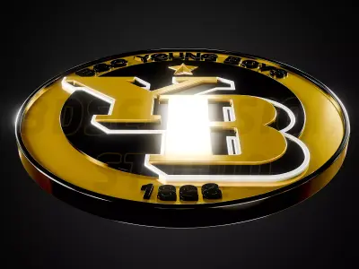 BSC Young Boys Bern logo - Cinematic - 3D print 3D model