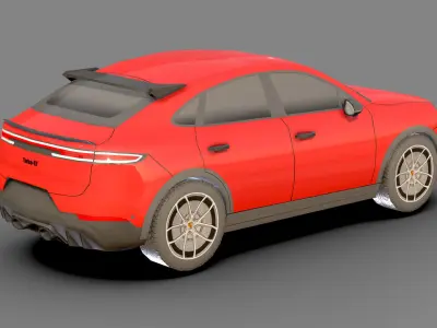 Low-poly Porsche Cayenne 3D Models Low-poly 3D model
