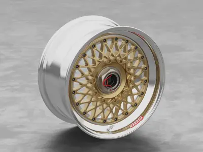 BBS E48 Centerlock Wheel 3D Model 3D model