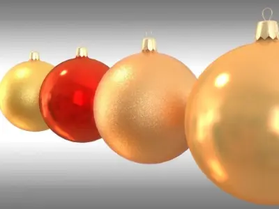 Christmas tree decorations 3D model