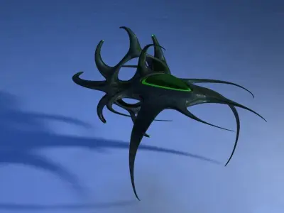 Alien Attack Fighter Free 3D model