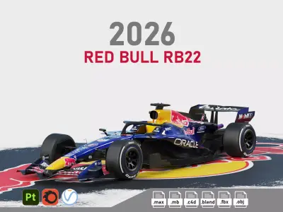 F1 Red Bull RB22 2026 3D model