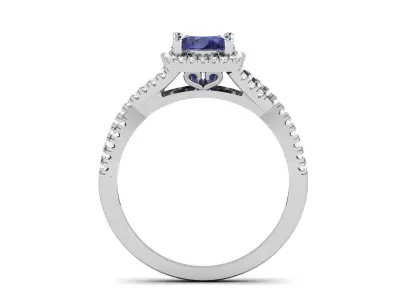 Women Solitaire Ring 3dm stl Render Detail 3D print model purchase