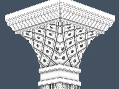 Decorative Crown Molding 3D model buy