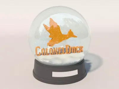 Snow Globe Low-poly 3D model