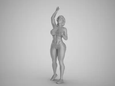 Volleyball Girl 4 3D print model