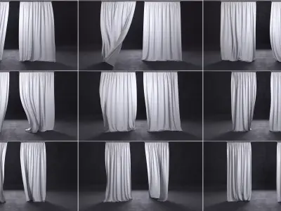 curtains Free 3D model