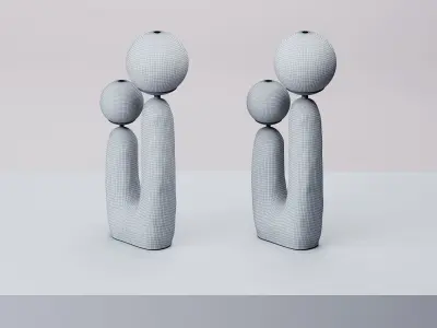 Oo Lamp  abstract 3D model