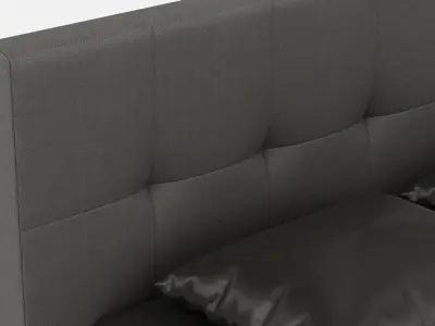 Contemporary Bed 10 3D model