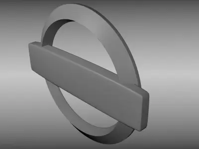 Nissan logo 3D model