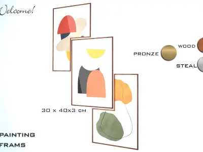 art wall poster  3D model purchase