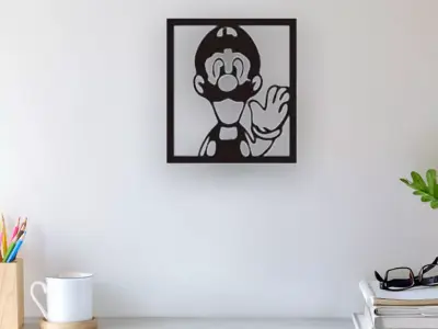 Super Mario Wall Art 3D print model buy