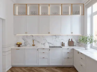 Kitchen 2 Blender Scene 3D model