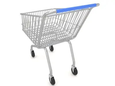 Supermarket Shopping Cart 3D model