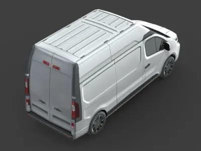 Nissan NV300 Van L2H2 2022 Low-poly 3D model