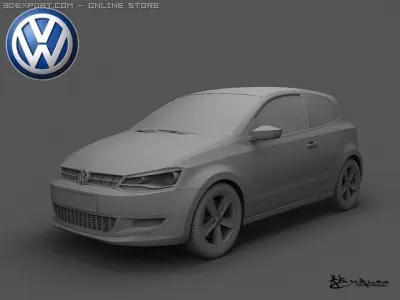 Volkswagen Polo 3doors 2010 3D model
