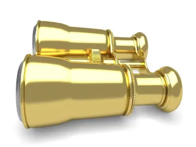 Opera Gold Glasses 3D model