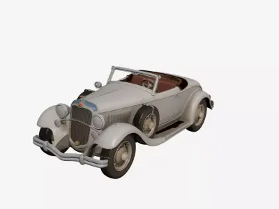 1920s Early Vintage Roadster 3D model 3D model