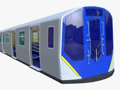 NYC subway car R211 3D model