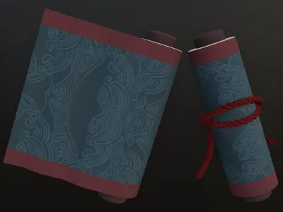  Naruto Water Scroll - Free 3D Printable Model - anime Free 3D print model