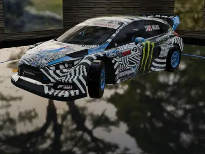 Honigan Ford Focus Low-poly 3D model