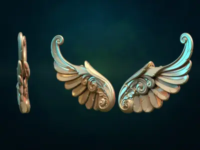 Griffin Wings II 3D print model