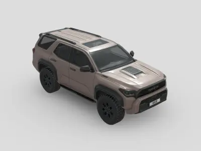 Toyota 4Runner TRDpro 2024 Low-poly 3D model