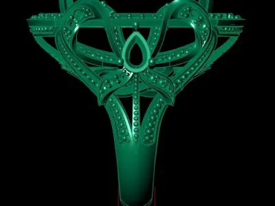 RIBBON RING  3D print model