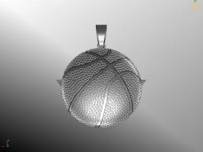 Pendant basketball ball 3D print model