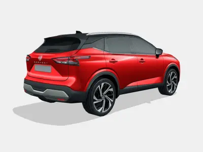 Nissan Qashqai 2022 Low-poly 3D model