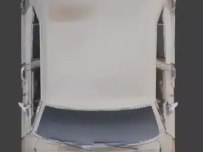 Wasteland Muscle Car 3D Model Low-poly 3D model