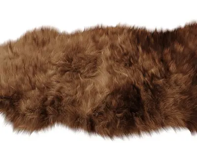 skold sheepskin rug 3D model